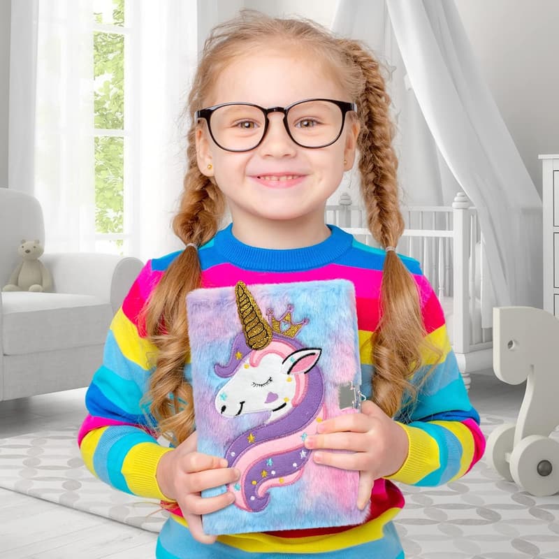 Princess Diary Journal with Lock for Girls, Ages 6-8