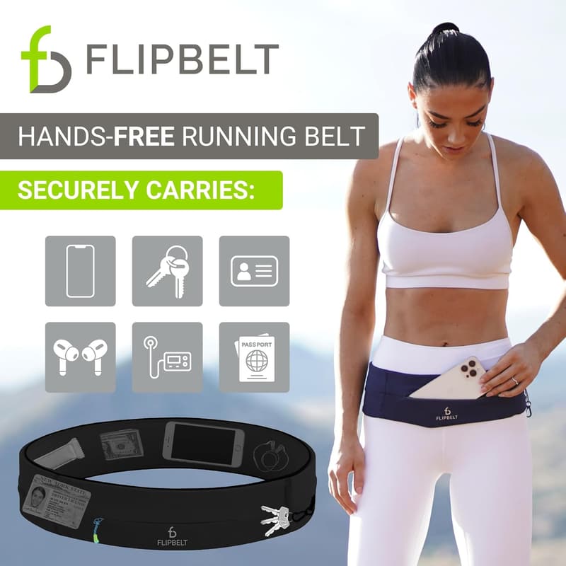 FlipBelt Zipper Running Belt for Fitness and Training