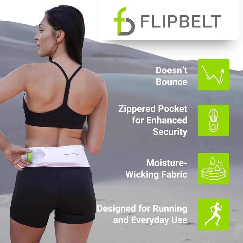 FlipBelt Zipper Running Belt for Fitness and Training