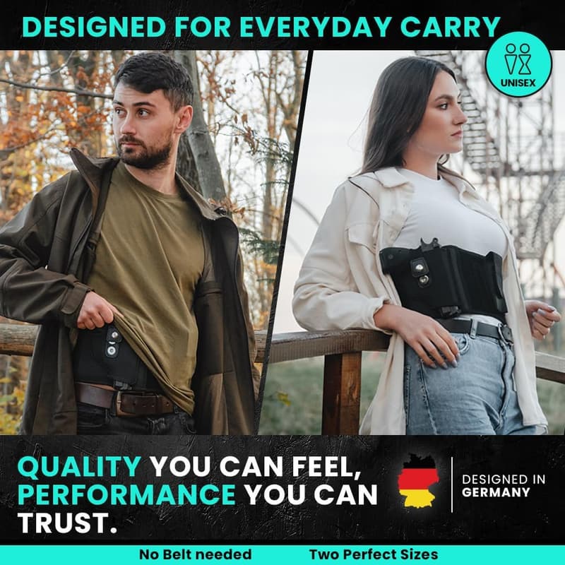 Deep Concealment Belly Band Holster | Military-Grade Durability
