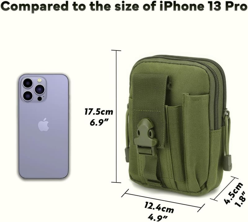 Tactical Waist Pouch for Men - MOLLE EDC with Phone Holder