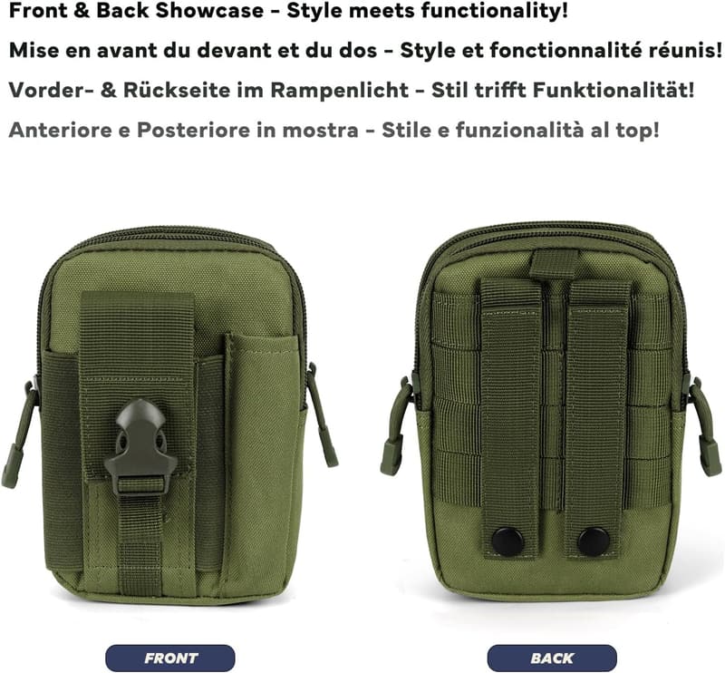 Tactical Waist Pouch for Men - MOLLE EDC with Phone Holder