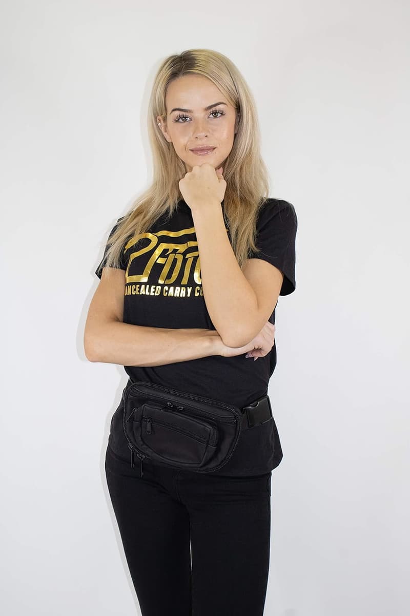Concealed Carry Fanny Pack - Black Cordura Nylon