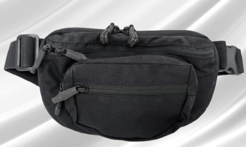 Concealed Carry Fanny Pack - Black Cordura Nylon