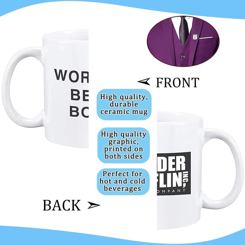 Funny Ceramic Coffee Mug for Bosses - 11 oz