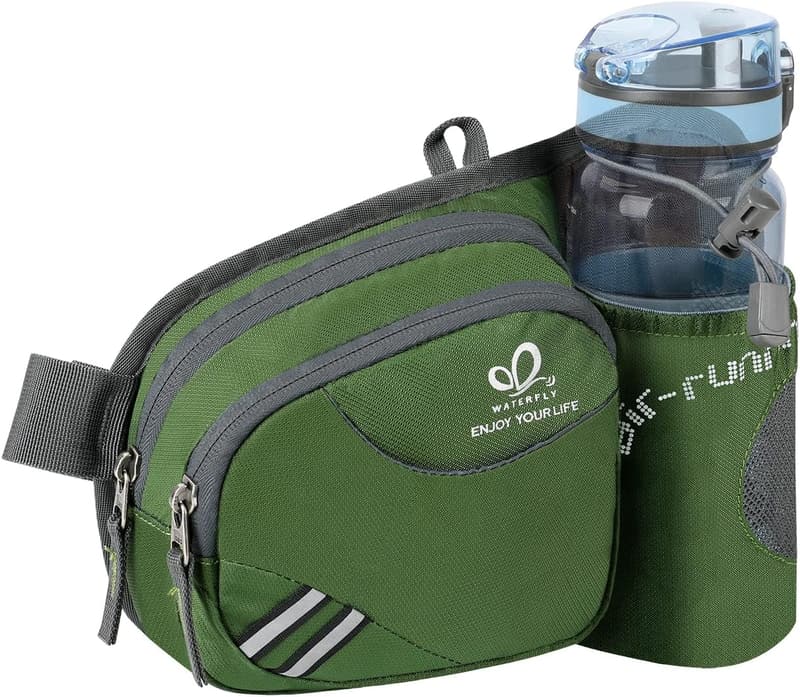 Waterfly Fanny Pack for Hiking & Running with Water Bottle Holder