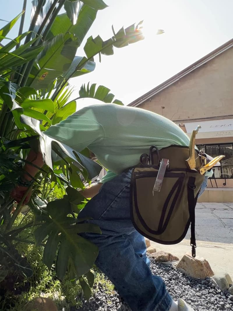 Durable Adjustable Garden Tool Belt with 4 Pockets