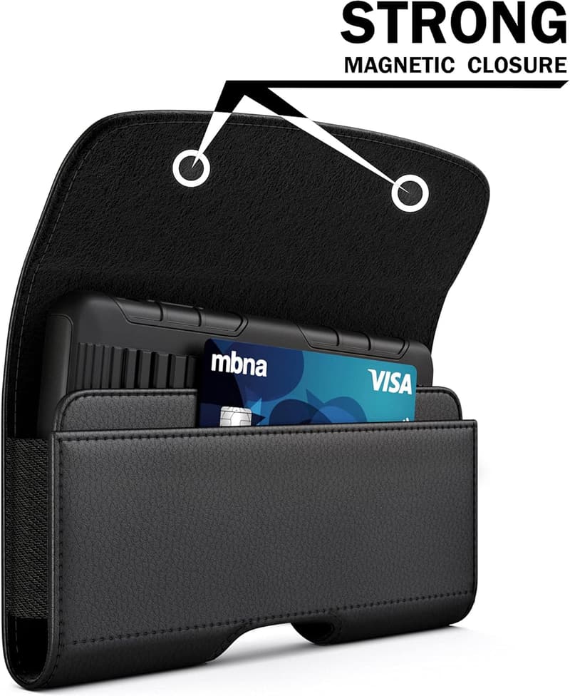 Premium Black Holster Case for iPhone with Belt Clip