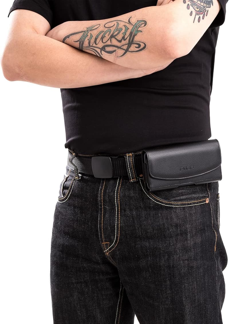 Premium Black Holster Case for iPhone with Belt Clip