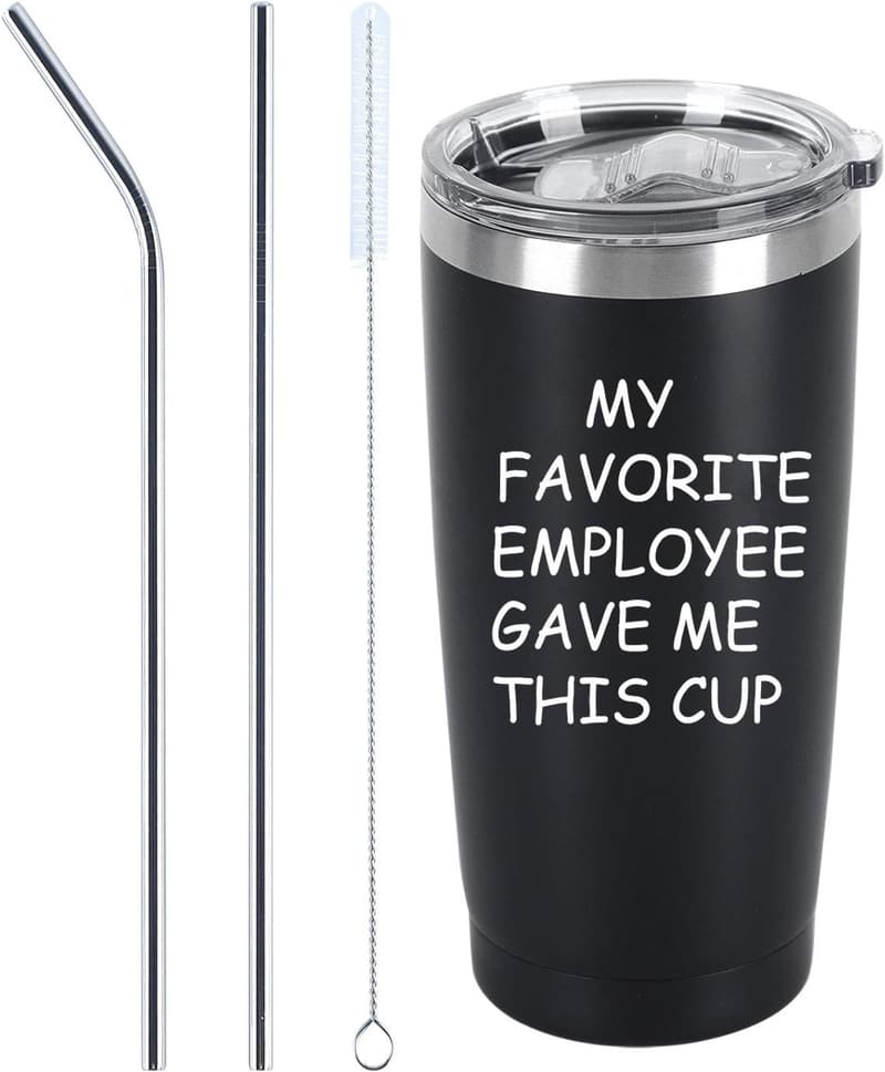Funny Bosses Day Insulated Travel Tumbler - 20 oz Stainless Steel