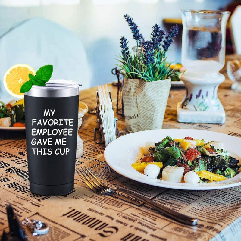 Funny Bosses Day Insulated Travel Tumbler - 20 oz Stainless Steel