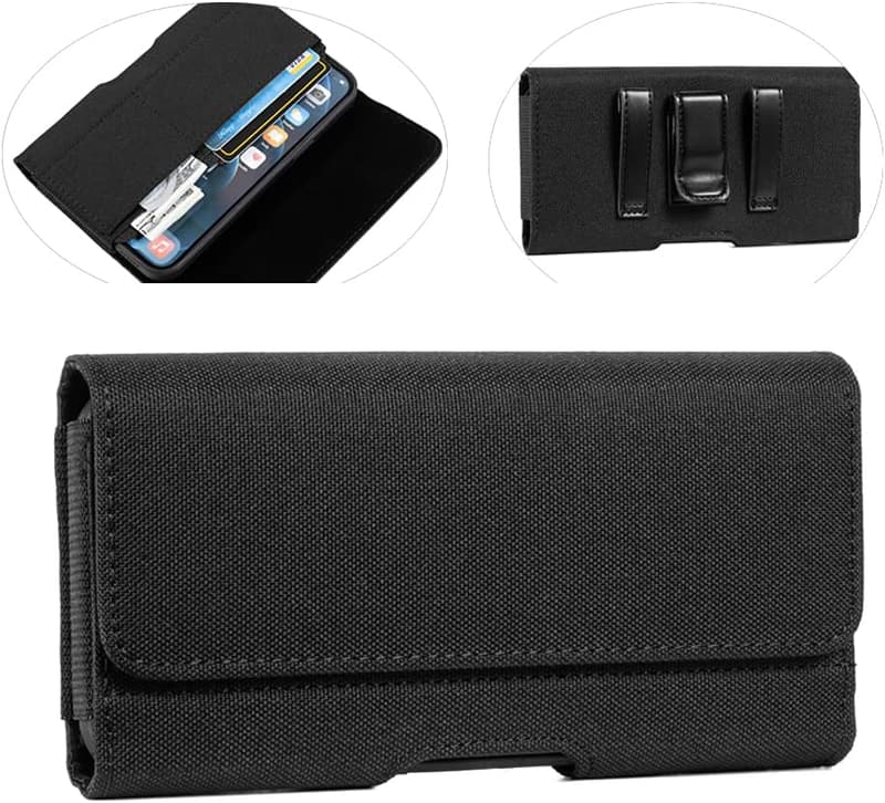 Universal Nylon Phone Holster Belt Clip for Samsung & iPhone