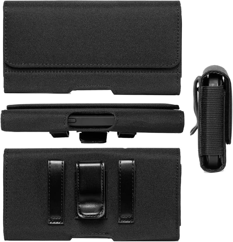Universal Nylon Phone Holster Belt Clip for Samsung & iPhone