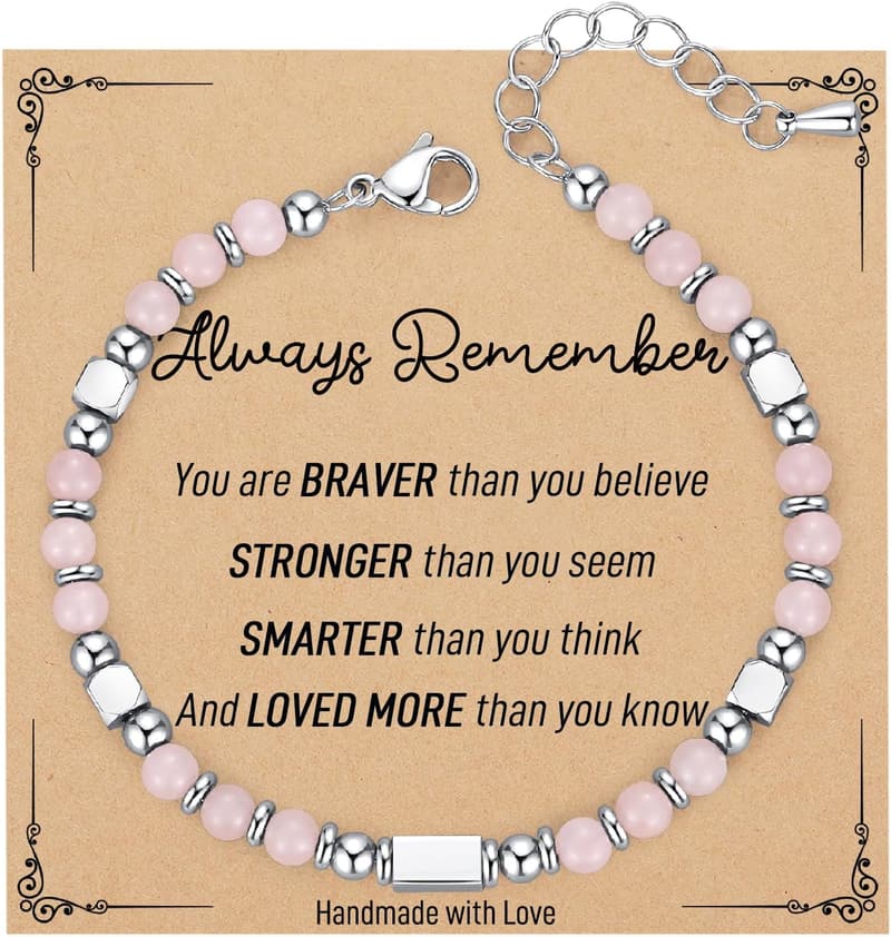 Graduation Gift: Trendy Tiny Gemstone Beaded Bracelets for Teens