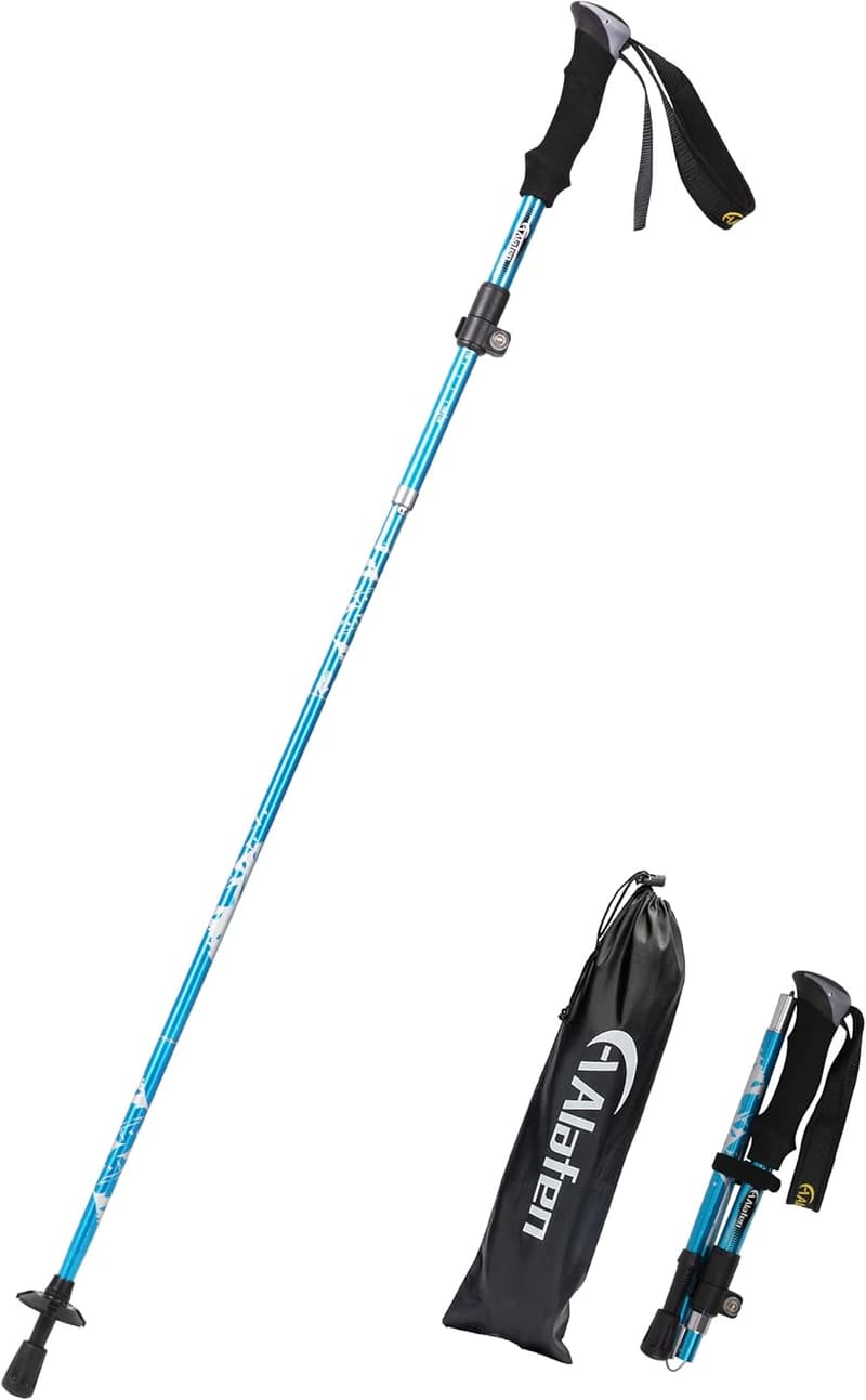 Lightweight Adjustable Trekking Pole - 7075 Aluminum Hiking Stick