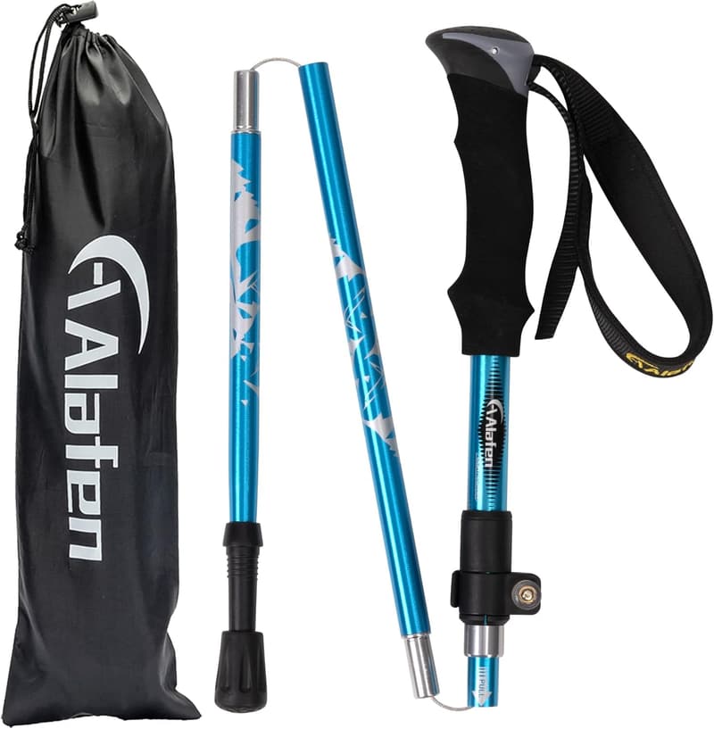 Lightweight Adjustable Trekking Pole - 7075 Aluminum Hiking Stick