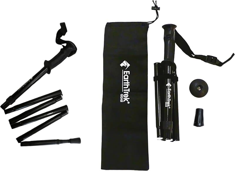 Women's Short Collapsible Hiking Pole for Travel and Trekking