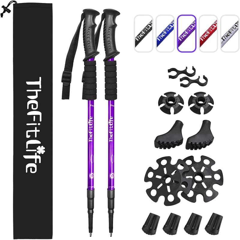 Ultralight Nordic Trekking Poles with Anti-Shock System