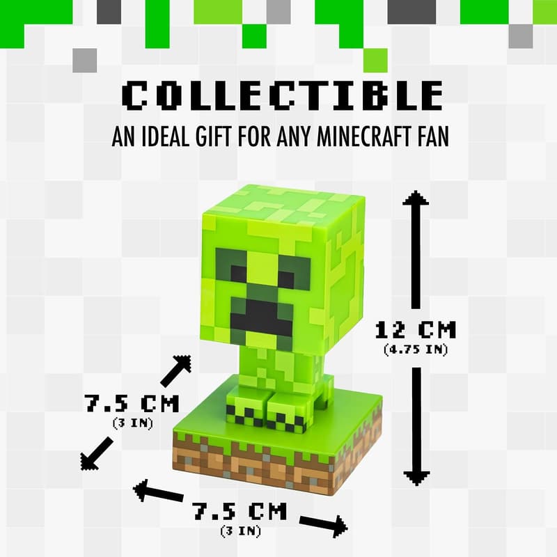 Minecraft Creeper 3D Lamp - Official Night Light for Gamers