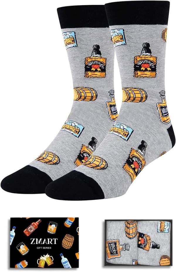 Taco Whiskey Socks - Funny Gift for Men