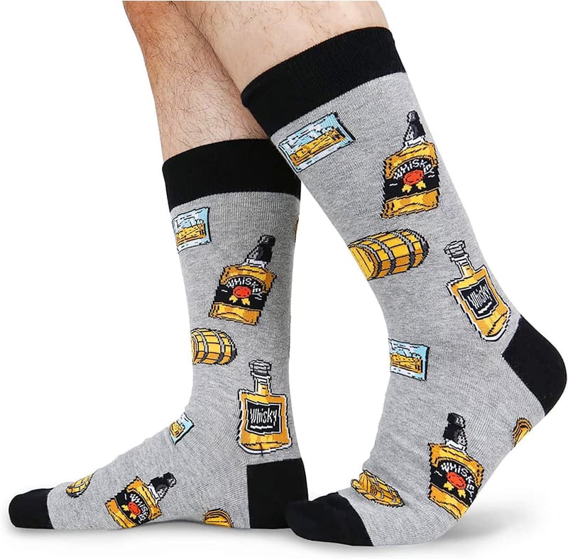 Taco Whiskey Socks - Funny Gift for Men