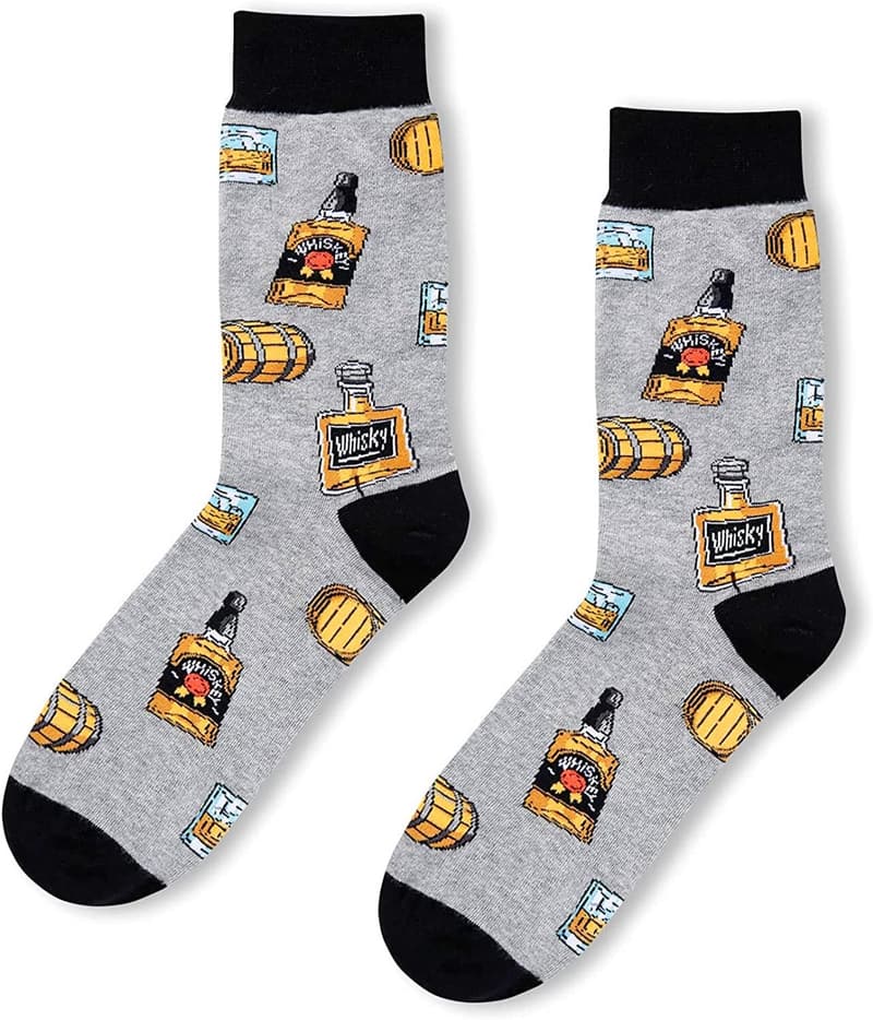 Taco Whiskey Socks - Funny Gift for Men