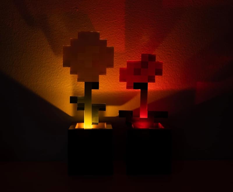 Minecraft Flower Pot Mood Light Set | LED Table Lamps for Gamers