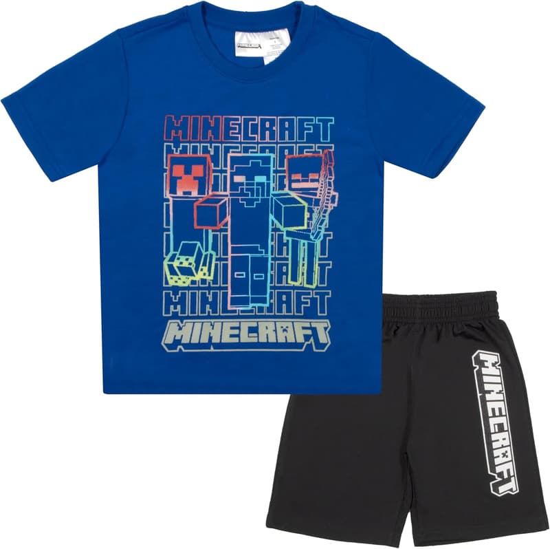 Minecraft Creeper 2-Piece Boys' Gamer Outfit Set