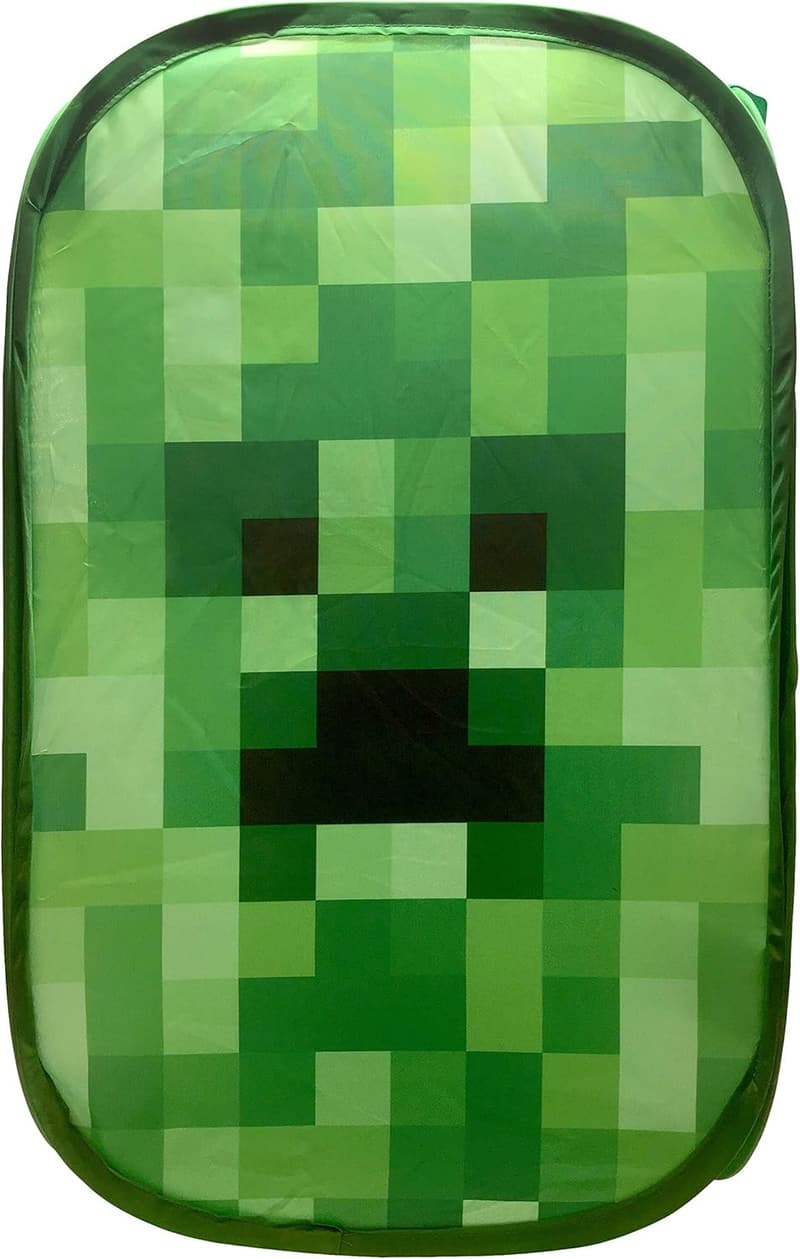 Minecraft Creeper Pop-Up Hamper with Durable Handles