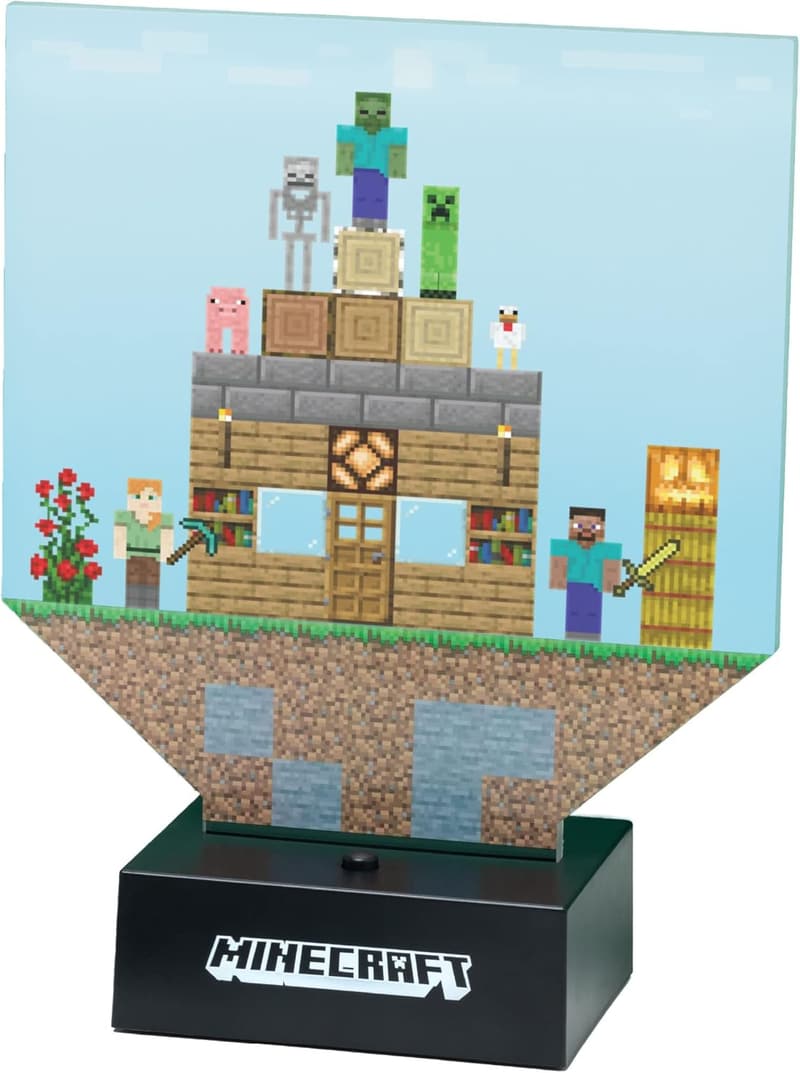 Customizable Minecraft Build a Level Desk Lamp with Stickers