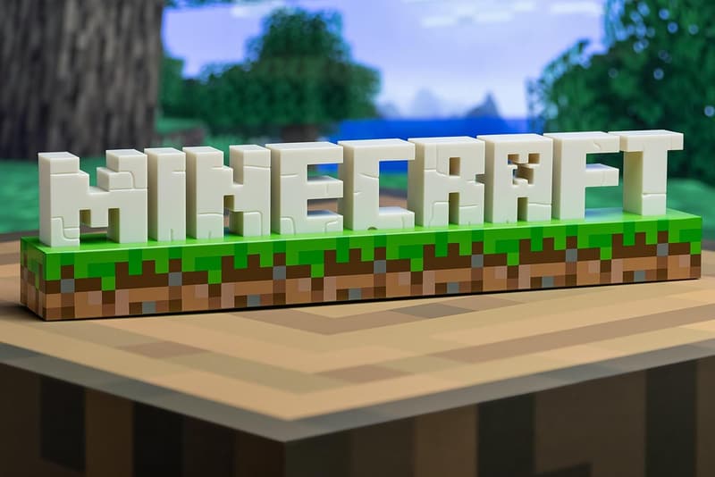 Minecraft Logo Light - Battery/USB Operated, 2 Light Modes