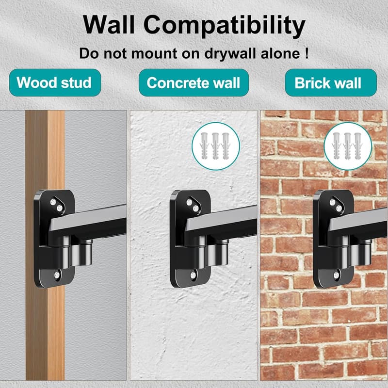 Dual Monitor Wall Mount for 13-32 Inch Screens, Full Motion