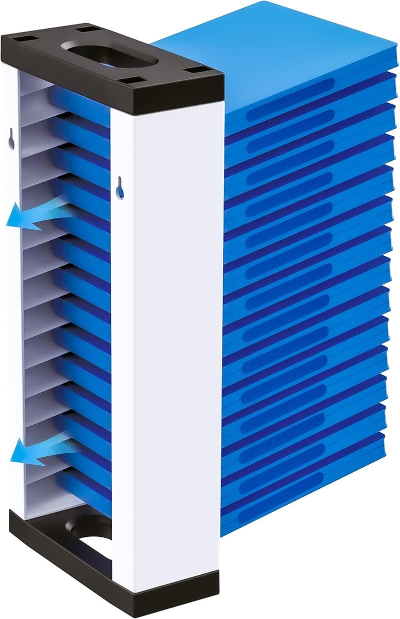 Wall-Mounted Video Game Organizer for PS5, PS4, Xbox Series X