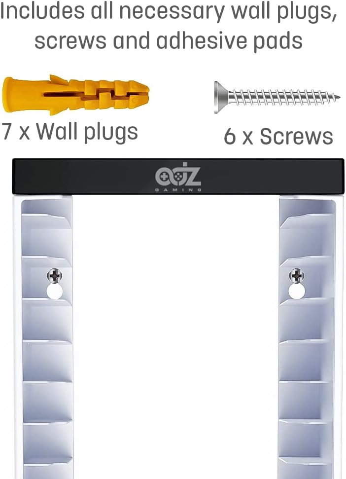 Wall-Mounted Video Game Organizer for PS5, PS4, Xbox Series X