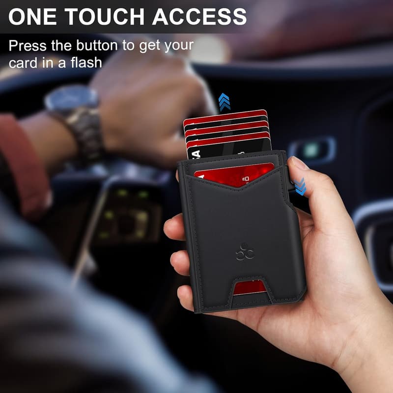 Men's RFID Blocking Slim Bifold Wallet with Card Holder