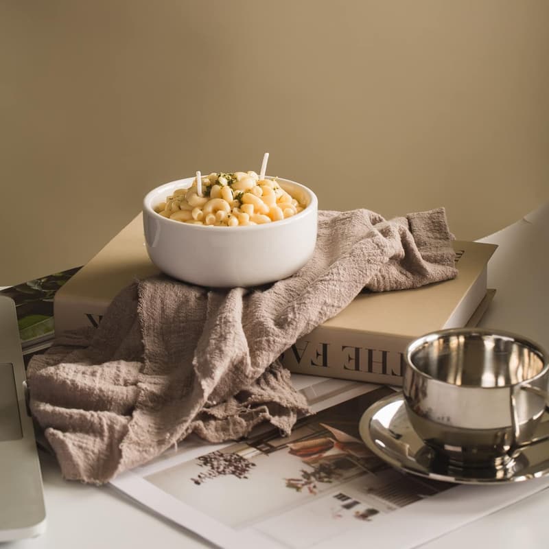 Lovers' Macaroni and Cheese Scented Candle Gift
