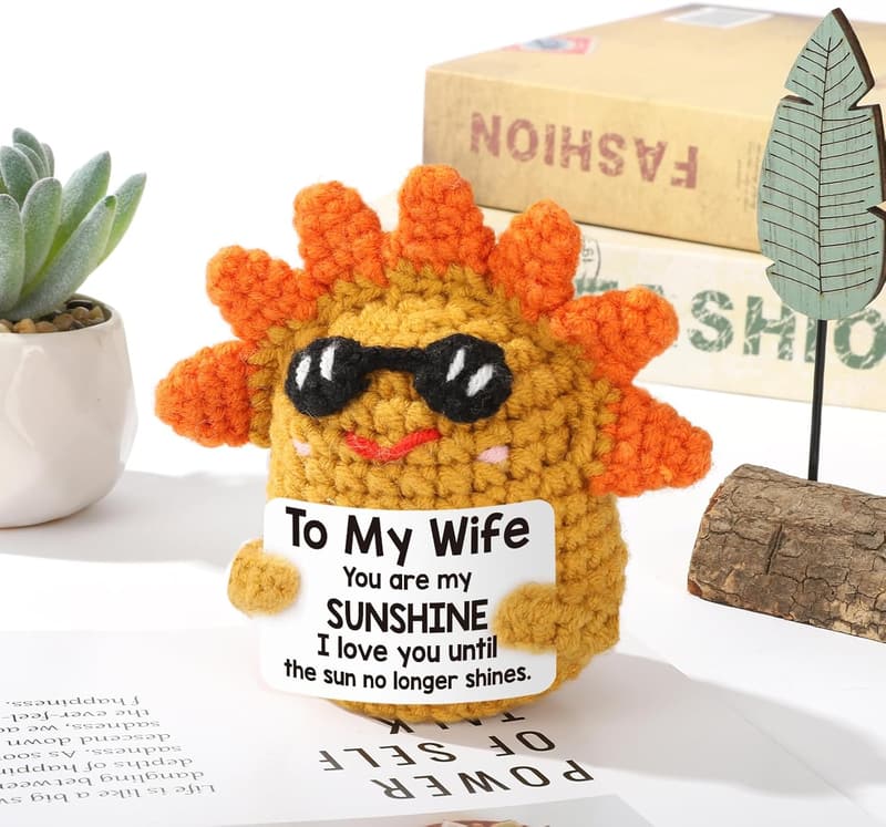 Wedding Anniversary Gift: Handmade Crochet Sunshine Stuffers for Wife
