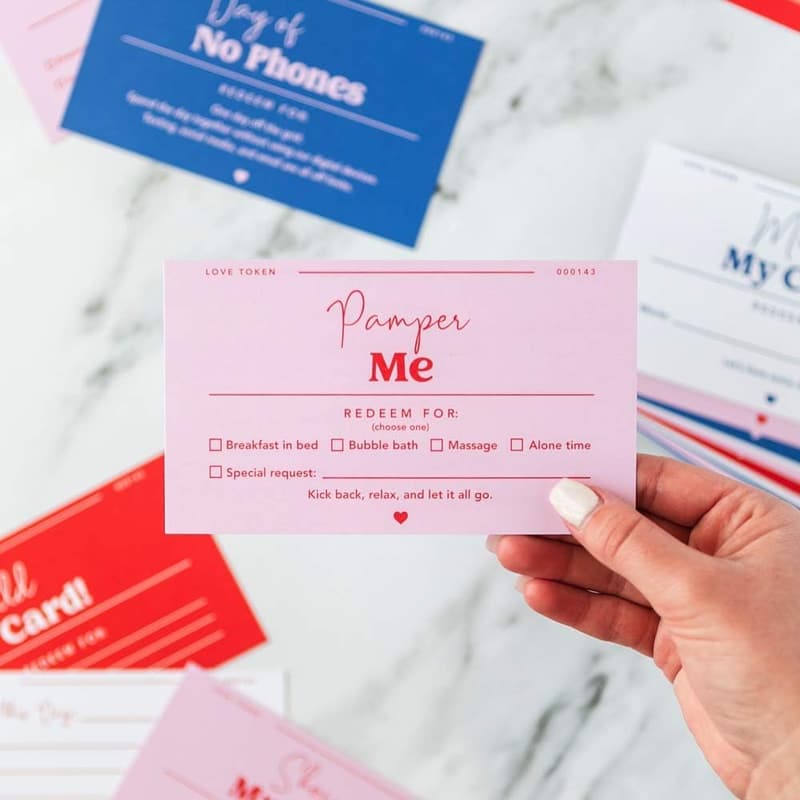 Romantic Love Coupons Book for Couples - Perfect for Anniversaries