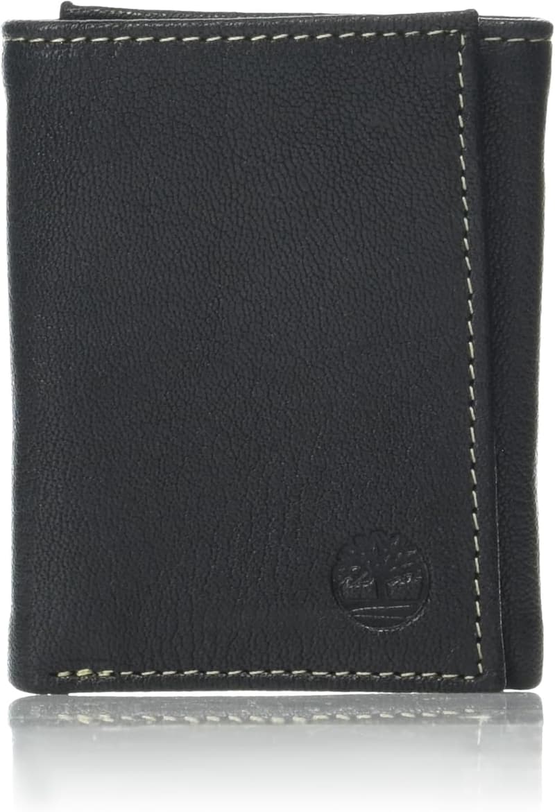 Timberland Men's RFID Blocking Genuine Leather Wallet - Black