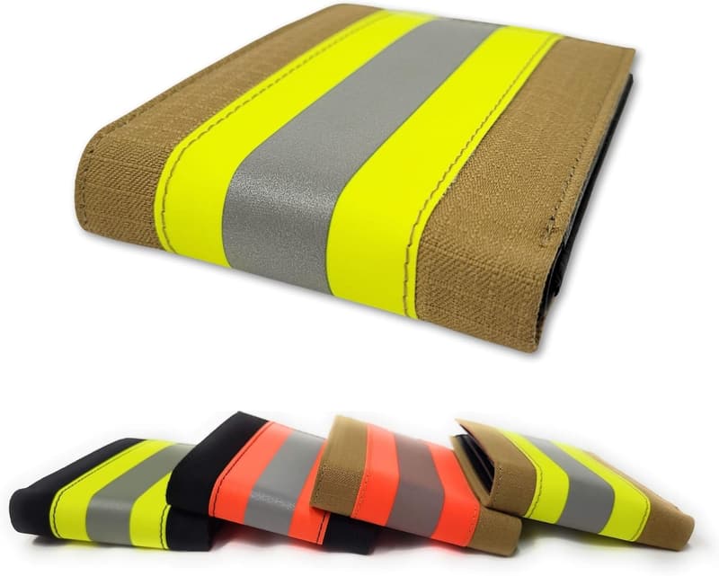 Firefighter Wallet - Bifold Turnout Gear (Black & Orange)