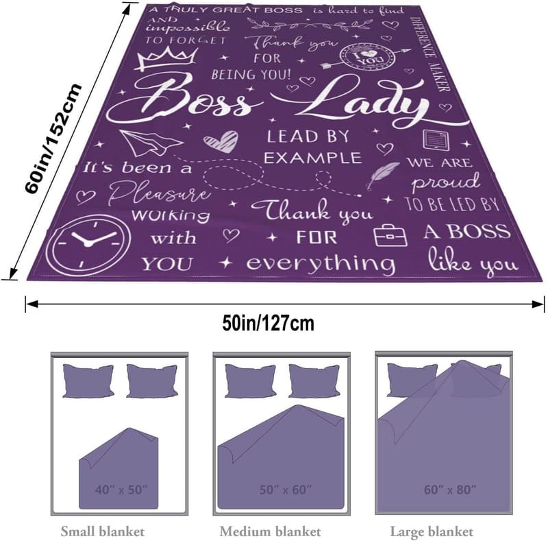 Boss Day Gift Blanket for Women - 60