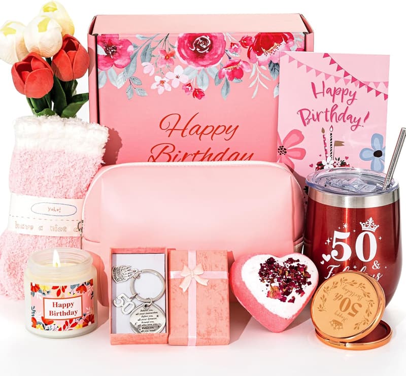 50th Birthday Relaxation Spa Gift Set for Women