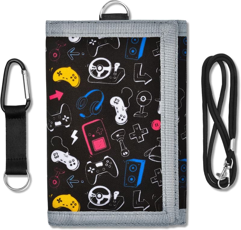 Boys' Trifold Wallet with Coin Pocket - Perfect Birthday Gift