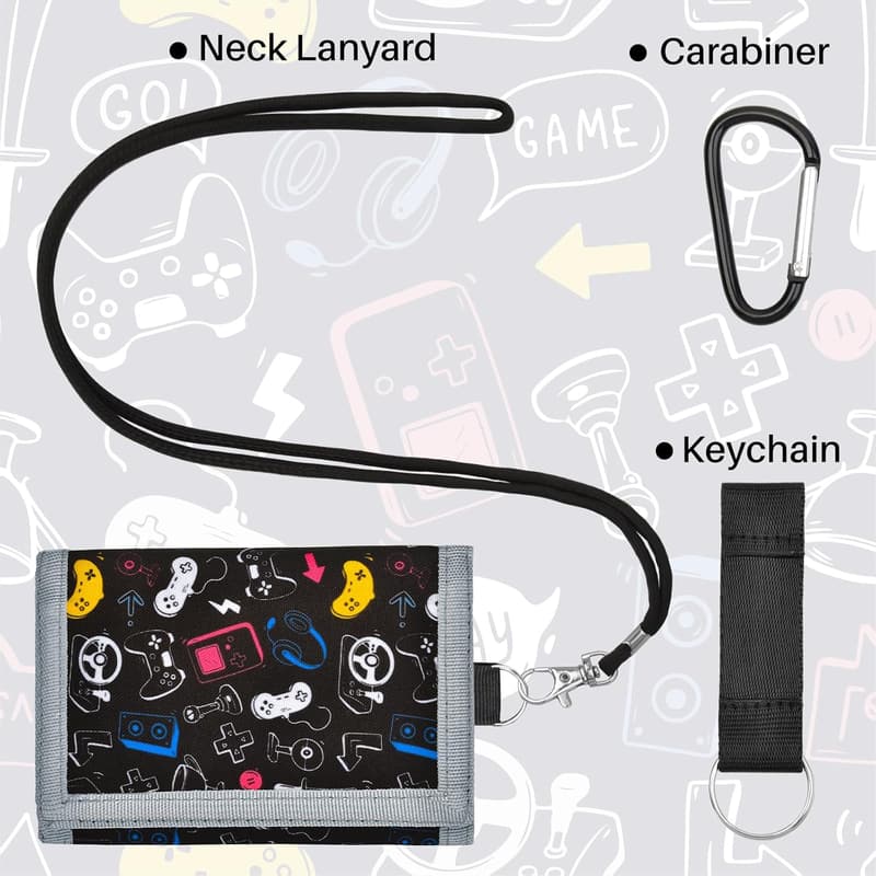 Boys' Trifold Wallet with Coin Pocket - Perfect Birthday Gift