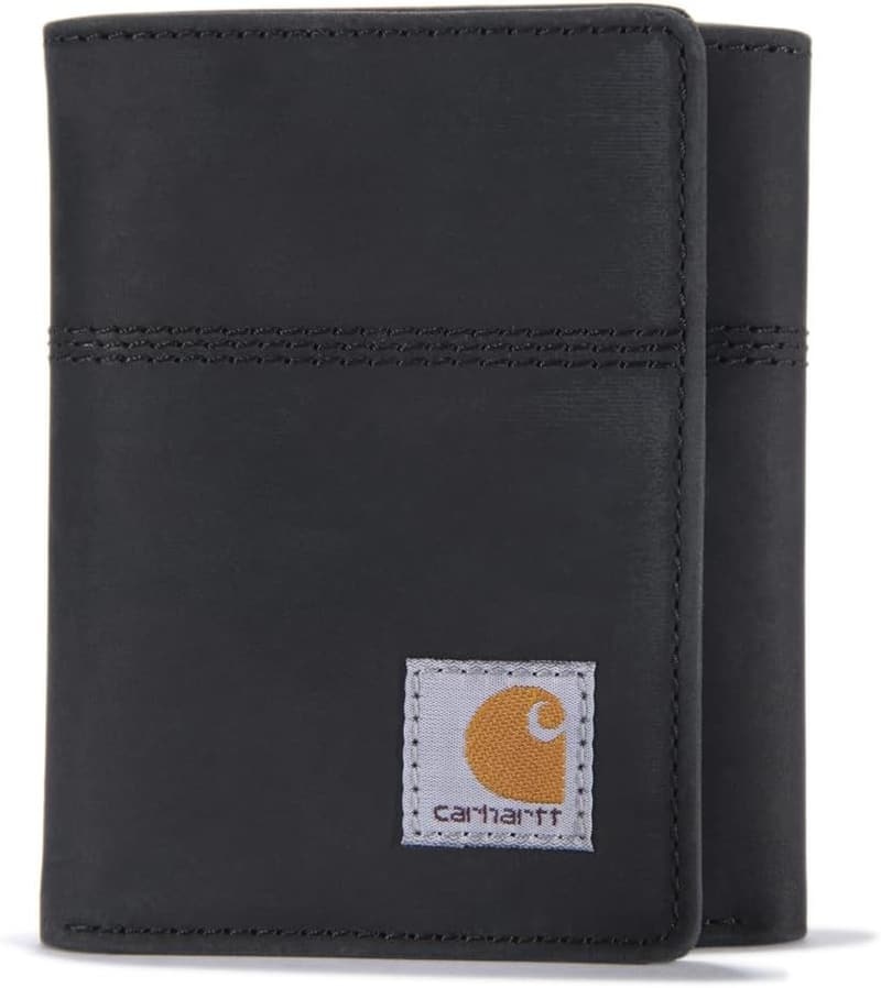 Men's Saddle Leather Trifold Wallet by Carhartt