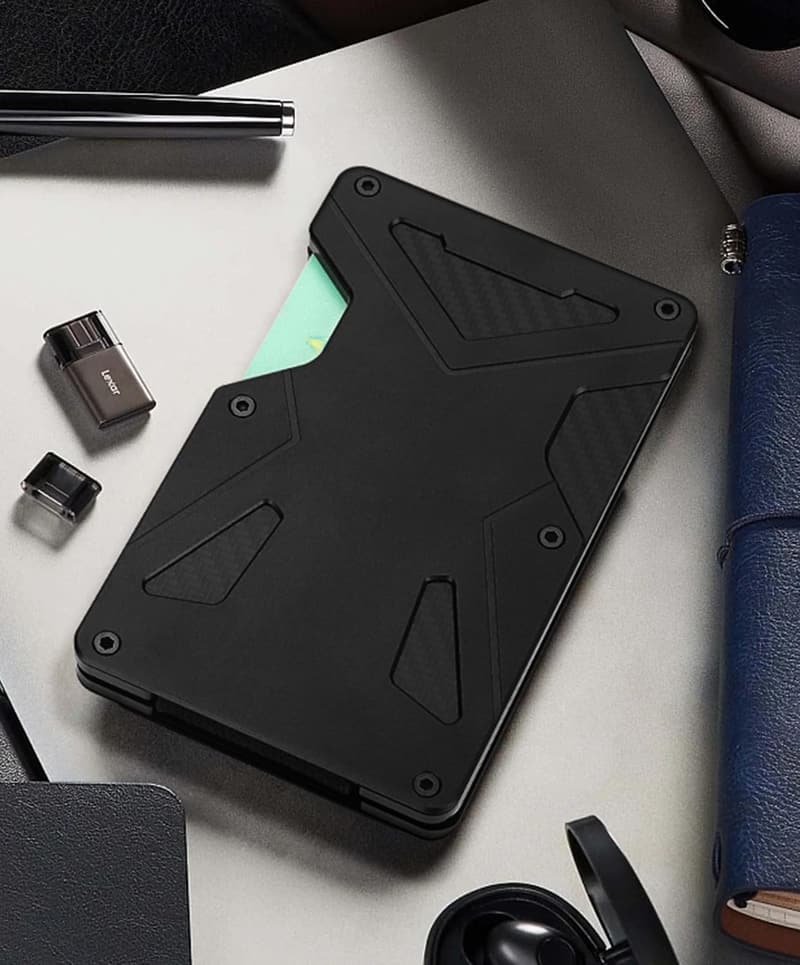Slim Tactical Wallet for Men, RFID Safe, Holds 15 Cards