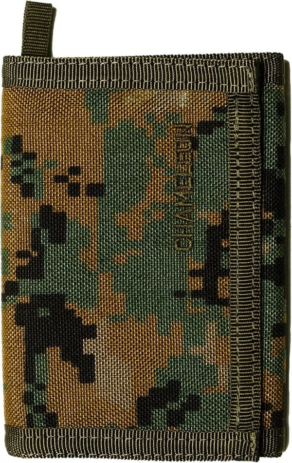 Military Tactical Nylon Trifold Wallet for Men with Coin Pocket