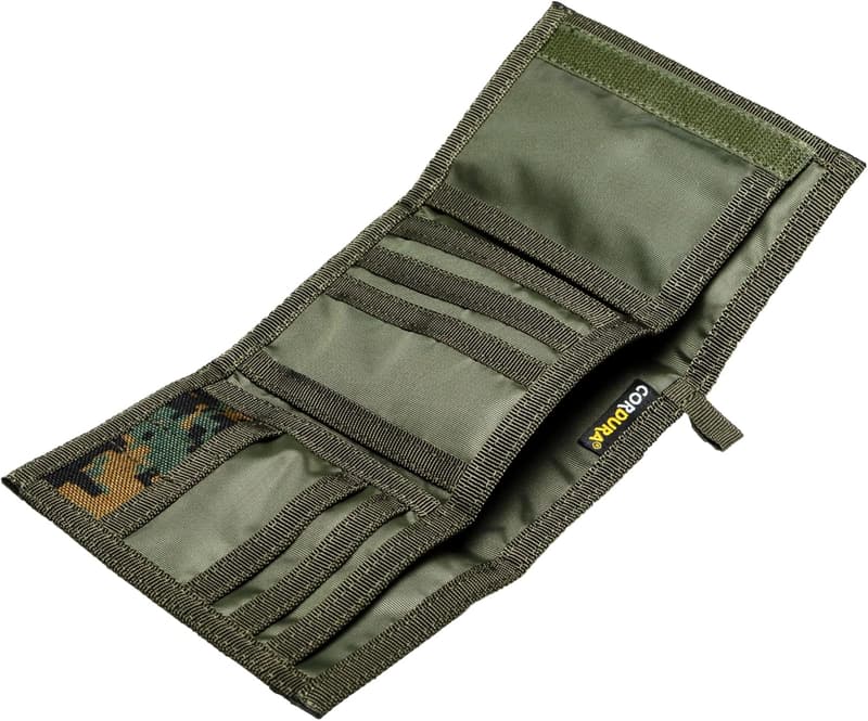 Military Tactical Nylon Trifold Wallet for Men with Coin Pocket