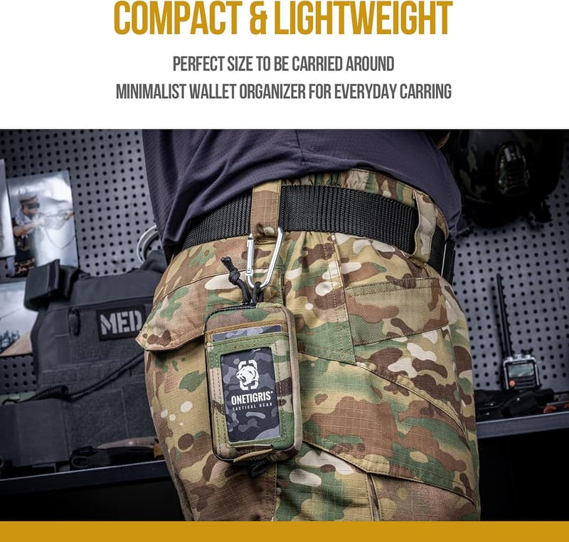 Men's Minimalist Tactical Zipper Wallet & Coin Purse