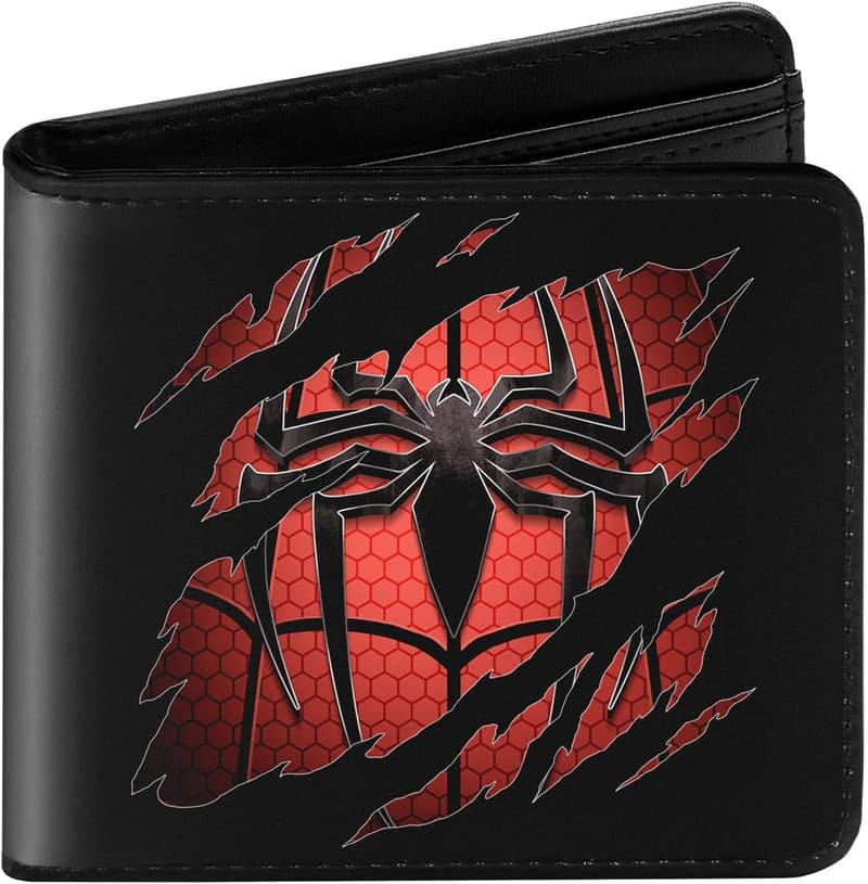 Cool Bifold Leather Wallet for Boys Ages 4-16, Gift for Kids